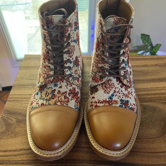 Taft Floral Tapestry Lace-Up Boots - Picture 2 of 4